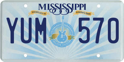 MS license plate YUM570