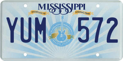 MS license plate YUM572