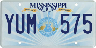 MS license plate YUM575