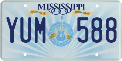 MS license plate YUM588