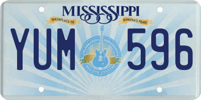 MS license plate YUM596