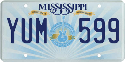 MS license plate YUM599