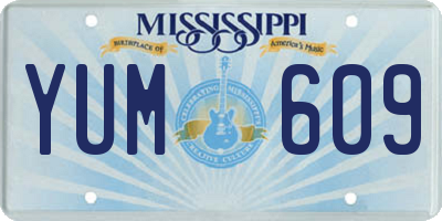 MS license plate YUM609