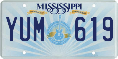 MS license plate YUM619