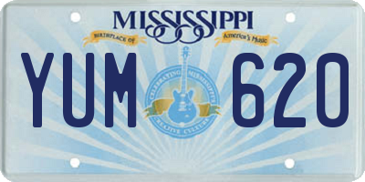 MS license plate YUM620