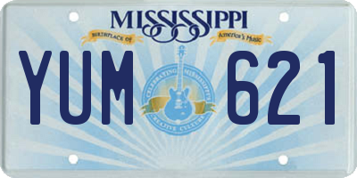 MS license plate YUM621