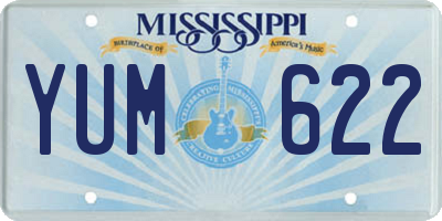 MS license plate YUM622