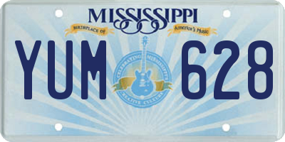 MS license plate YUM628