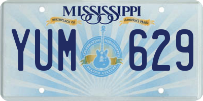 MS license plate YUM629