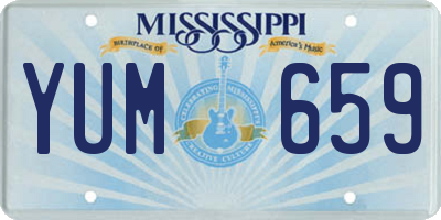 MS license plate YUM659