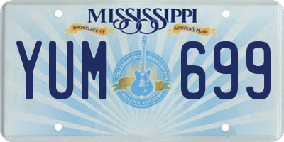 MS license plate YUM699