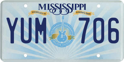 MS license plate YUM706