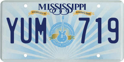 MS license plate YUM719
