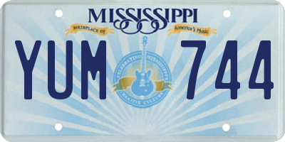 MS license plate YUM744