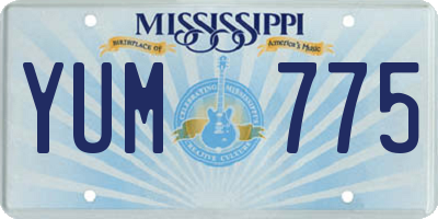 MS license plate YUM775