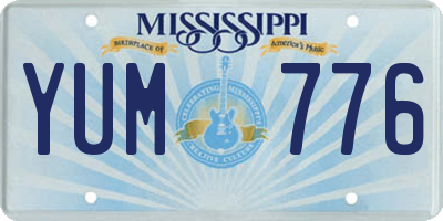 MS license plate YUM776