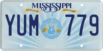 MS license plate YUM779