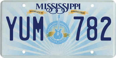 MS license plate YUM782