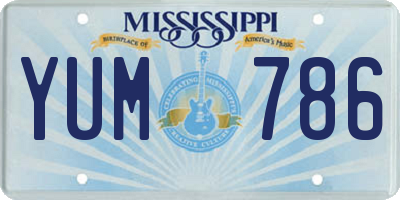 MS license plate YUM786