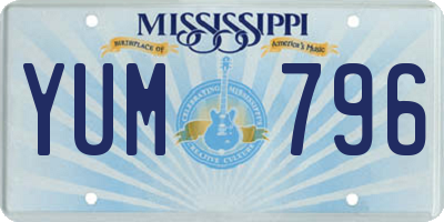 MS license plate YUM796