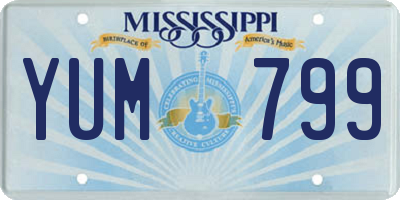 MS license plate YUM799