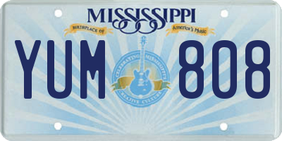 MS license plate YUM808