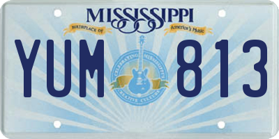 MS license plate YUM813
