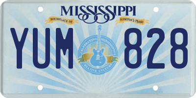 MS license plate YUM828