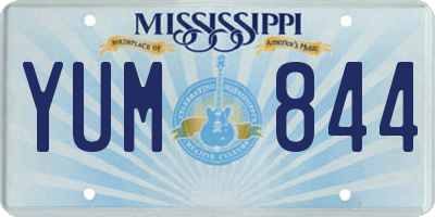 MS license plate YUM844