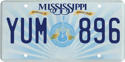 MS license plate YUM896