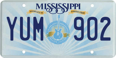 MS license plate YUM902