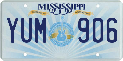 MS license plate YUM906