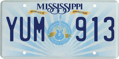 MS license plate YUM913