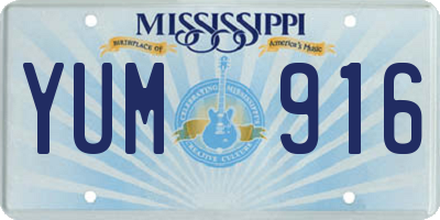 MS license plate YUM916