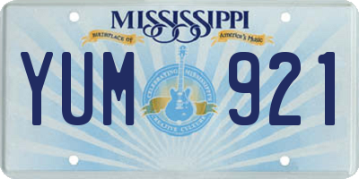 MS license plate YUM921