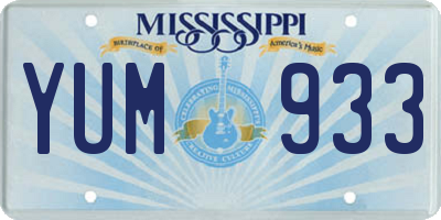 MS license plate YUM933