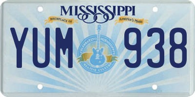 MS license plate YUM938