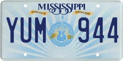 MS license plate YUM944