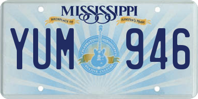 MS license plate YUM946