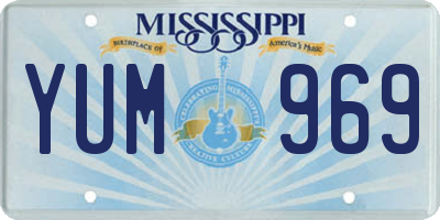 MS license plate YUM969