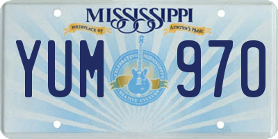 MS license plate YUM970