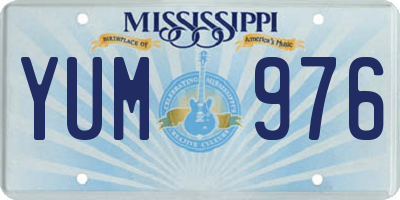 MS license plate YUM976