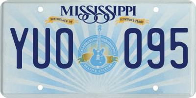 MS license plate YUO095