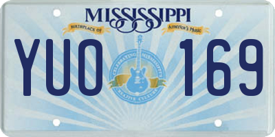MS license plate YUO169