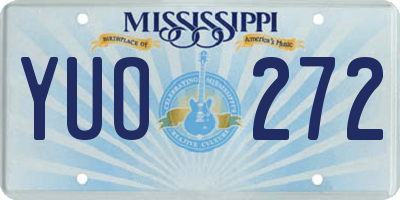 MS license plate YUO272
