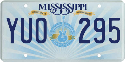 MS license plate YUO295
