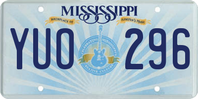 MS license plate YUO296