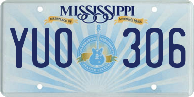 MS license plate YUO306
