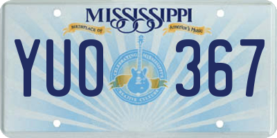 MS license plate YUO367