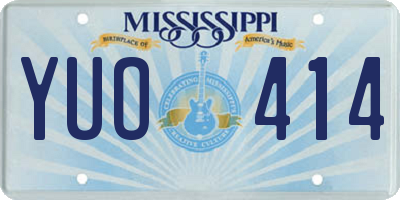 MS license plate YUO414